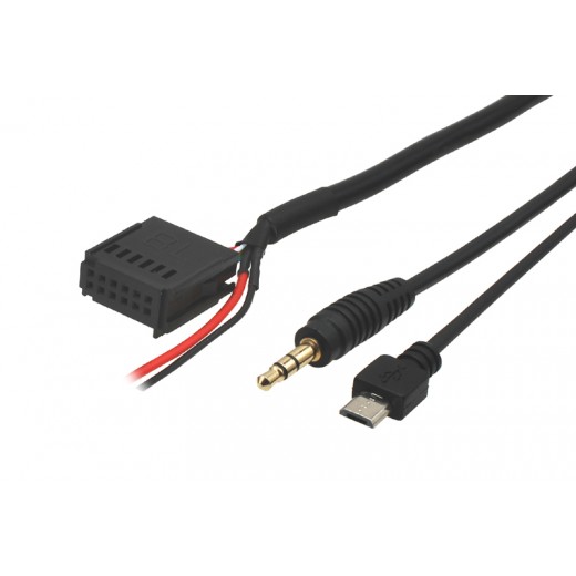AUX a micro USB adaptér pre Ford