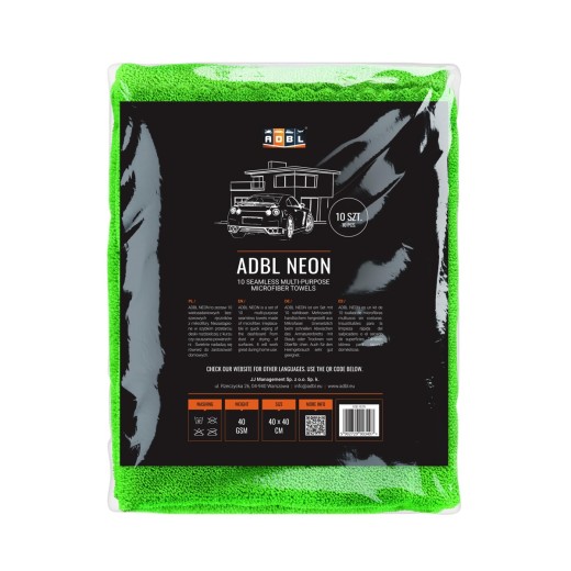 Mikrovláknové utierky ADBL Neon