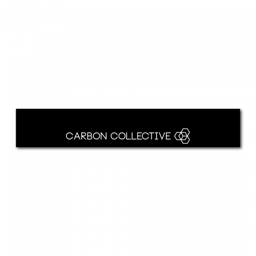 Samolepka Carbon Collective Sunstrip - Cutout Logo Gloss Black
