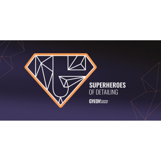 Banner na stenu Gyeon Banner / Certified Detailer Superheroes of Detailing 200x90 cm