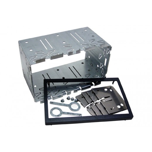 Kovový rámik autorádia 2DIN + vidličky