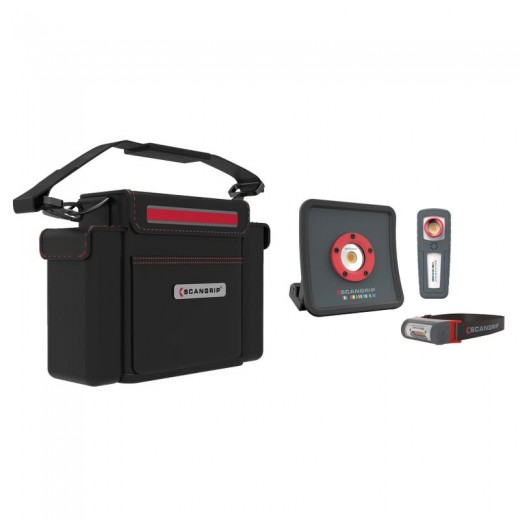 Set detailingových svetiel v odolnej taške Scangrip Detailing Kit - Essential