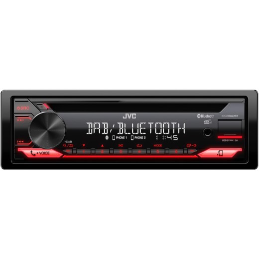 Autorádio s bluetooth JVC KD-DB622BT