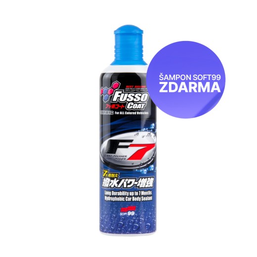 Syntetický tekutý vosk Soft99 Fusso Coat F7 All Colours (300 ml)