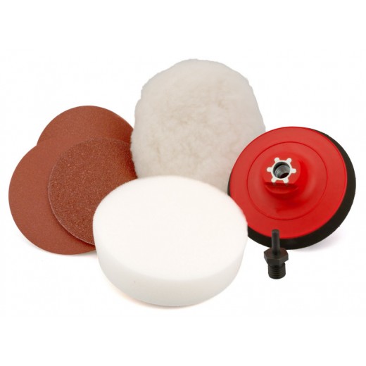 Sada Flexipads Drill & Sander Polisher Diy Grip Kit 125