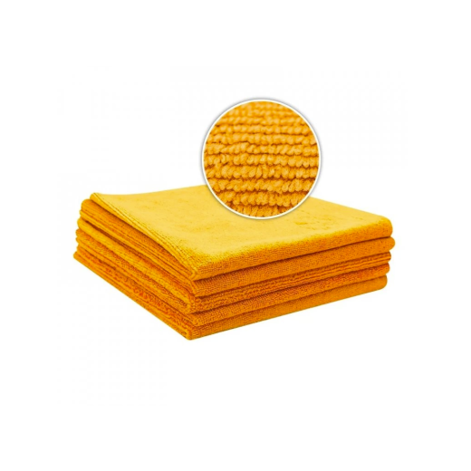 Mikrovláknová utierka Liquid Elements All-Purpose Orange Microfiber Cloth Value Set of 5 - 310 GSM 40 x 40 cm
