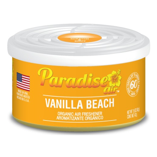 Osviežovač vzduchu Paradise Air Organic Air Freshener Vanilla Beach - Vanilka (42 g)