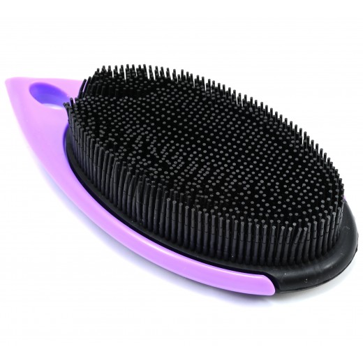 Kefa na vlasy a zvieracie chlpy Poka Premium Shaggy Purple Rubber Brush