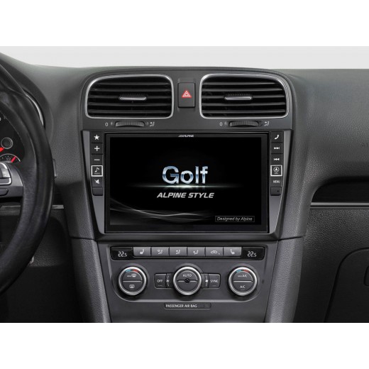 Autorádio s navigáciou pre Volkswagen Golf VI Alpine X901D-G6