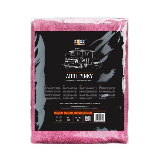 Mikrovláknové utierky ADBL Pinky