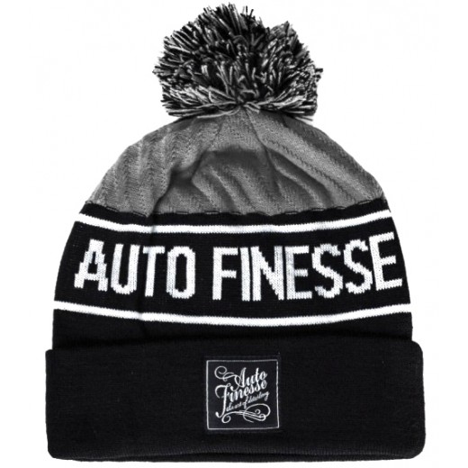 Auto Finesse Bobble Knitted Beanie Grey
