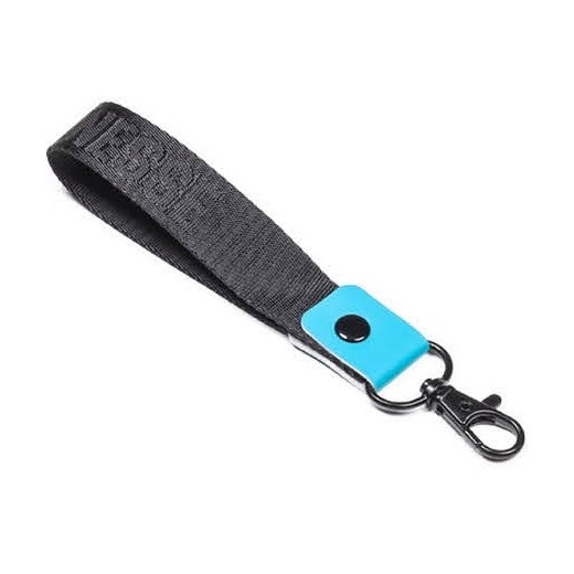 Auto Finesse Luxury Embossed Lanyard Short Black Teal