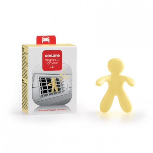 Žltá pastelová vôňa do auta Mr&Mrs Fragrance Cesare Jasmine Tea (anti tobacco)