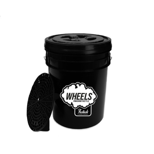 Set 3 detailingových vedier Fictech Bucket Wash & Rinse & Wheel