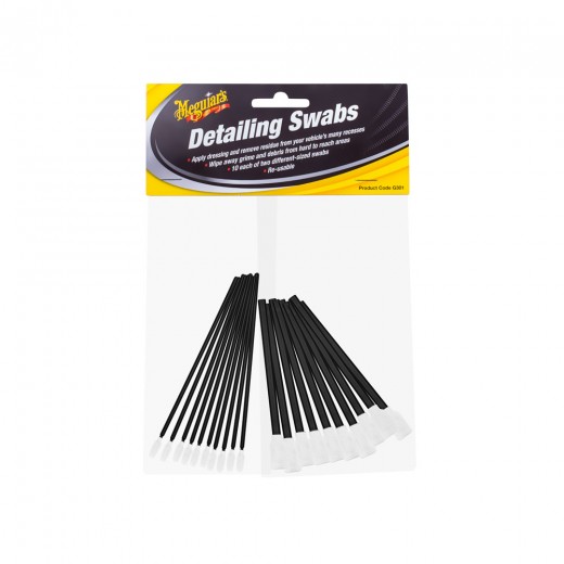 Sada penových detailingových tyčiniek Meguiar's Detailing Swabs (20 pack)