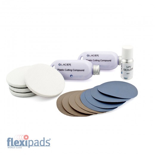 Sada na renováciu svetiel Flexipads Glacier Headlight Restoration Kit - Replacements 75