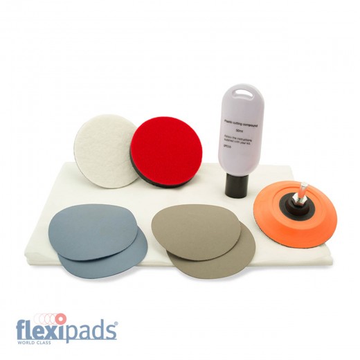 Sada Flexipads Plastic Scratch Repair & Polishing Kit 75