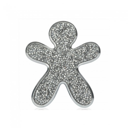 Vôňa do auta s chrómovým okrajom Mr&Mrs Fragrance Niki Silver Crystal - Splendido