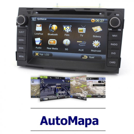 Multimediálne rádio ROADROVER RR-KIASP01 NAVI