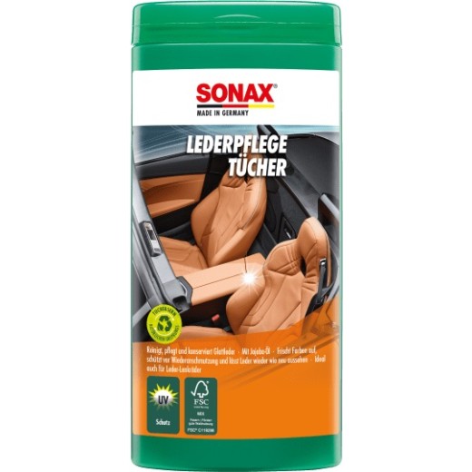 Sonax čistiace utierky na kožu
