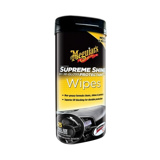 Meguiars SUPREME SHINE VINYL & HIGLOSS WIPES OBRÚSKAMI 25ks