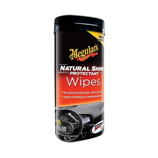 Meguiars NATUREAL SHINE WIPES OBRÚSKAMI 25ks