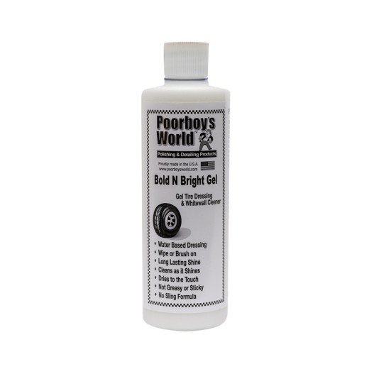 Gélový lesk na pneumatiky Poorboy's Bold and Bright Tire Dressing Gel (473 ml)
