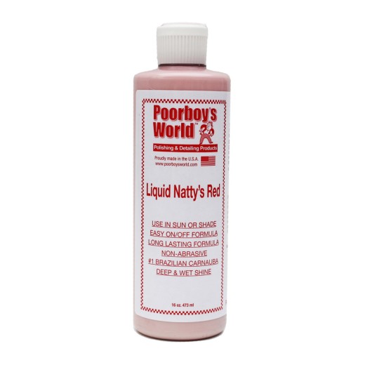 Tekutý vosk zvýrazňujúci hĺbku a lesk Poorboy's Liquid Natty's Red Wax (473 ml)