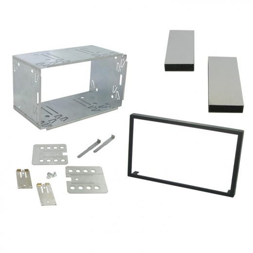 Kovový rámik autorádia 2DIN + vidličky