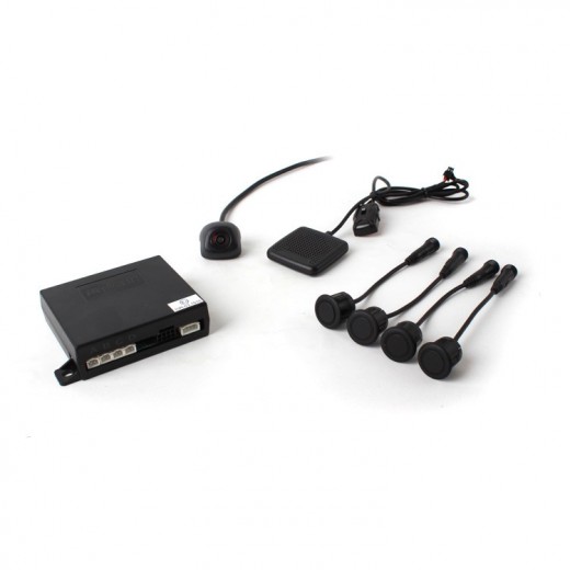 Parkovací asistent s kamerou, 4 senzory a AV vstupom PTSV401