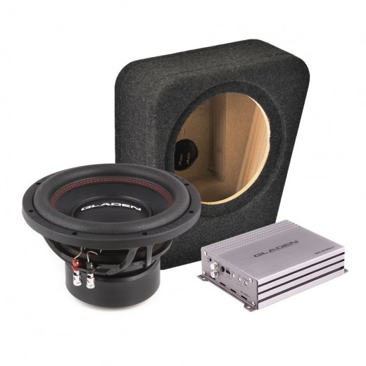 Set subwoofera v OEM ozvučnici a zosilňovače do Volkswagen Passat B5 č.2