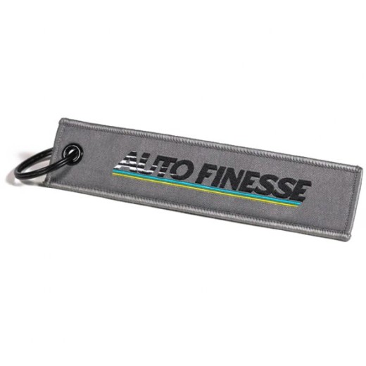 Prívesok na kľúče Auto Finesse Retro Race Tag Grey
