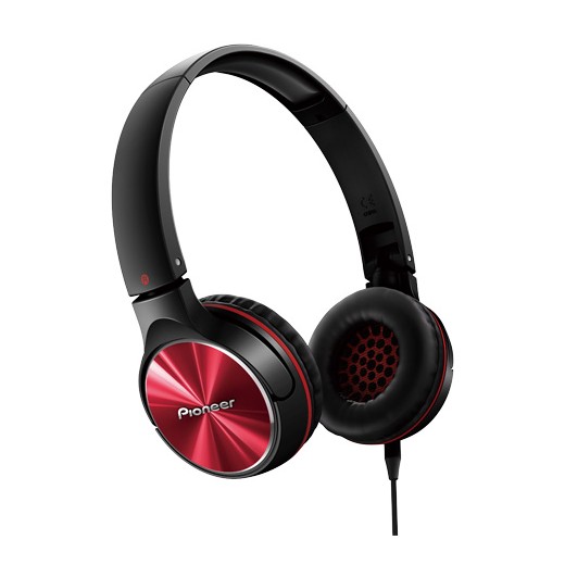 Náhlavné slúchadlá Pioneer SE-MJ532-R čierno-červená