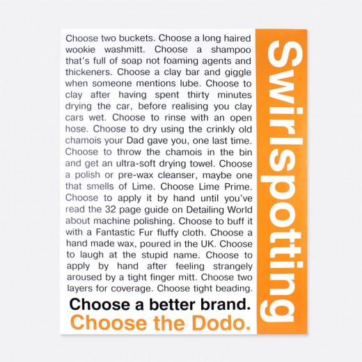 Dodo Juice Swirlspotting Poster A2