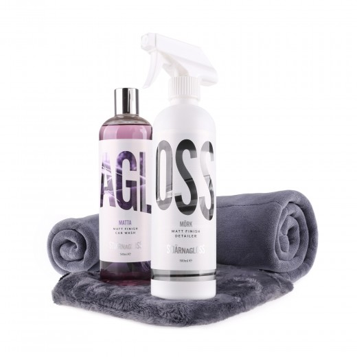 Sada autokozmetiky na umývanie a údržbu matných lakov a fólií