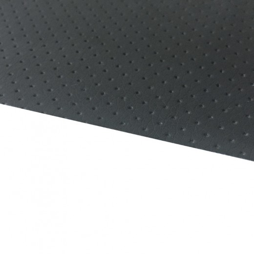 Tmavo šedá perforovaná umelá koža SGM Leather Dark Grey Perforated