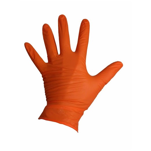 Chemicky odolná nitrilová rukavica Black Mamba Orange Nitrile Glove - M
