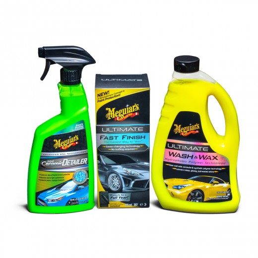 Kompletná sada autokozmetiky na umývanie, ochranu a údržbu wrapových fólií a matných lakov Meguiar's Ultimate Wrap Kit