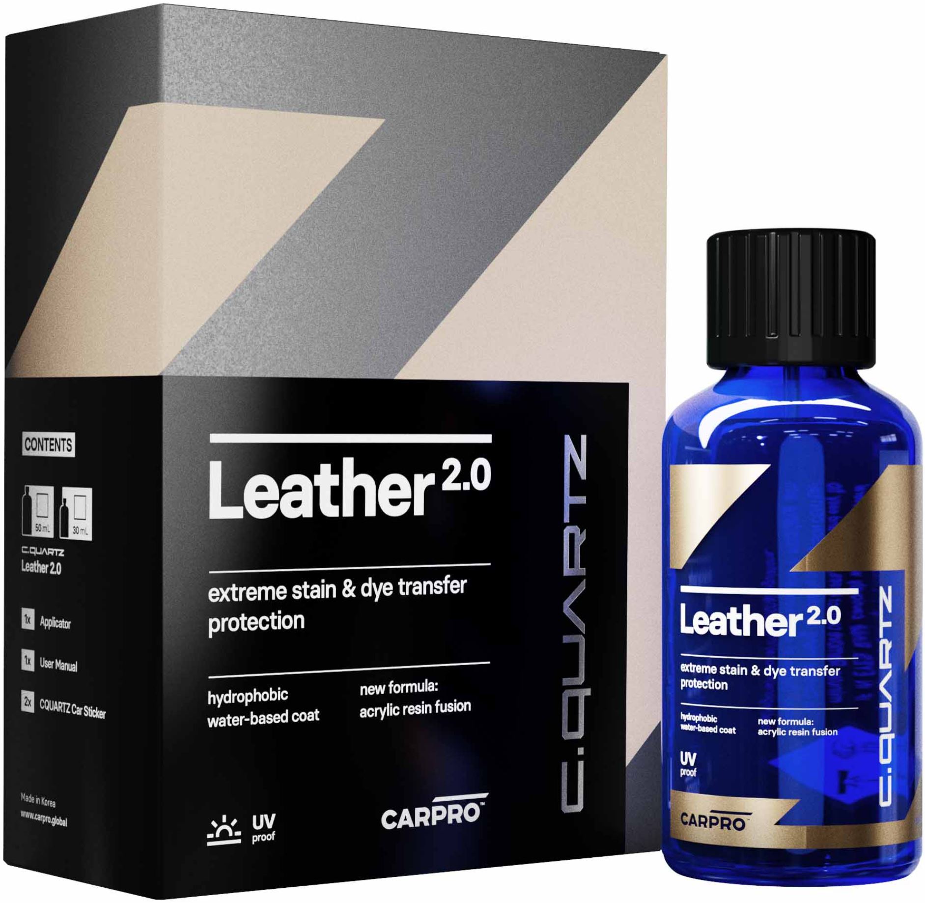 E-shop Keramická ochrana kože CarPro CQuartz Leather 2.0 (100 ml)