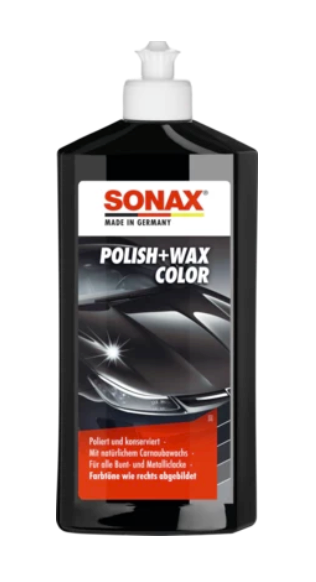 E-shop Sonax Polish+Wax Color Schwarz (500 ml)