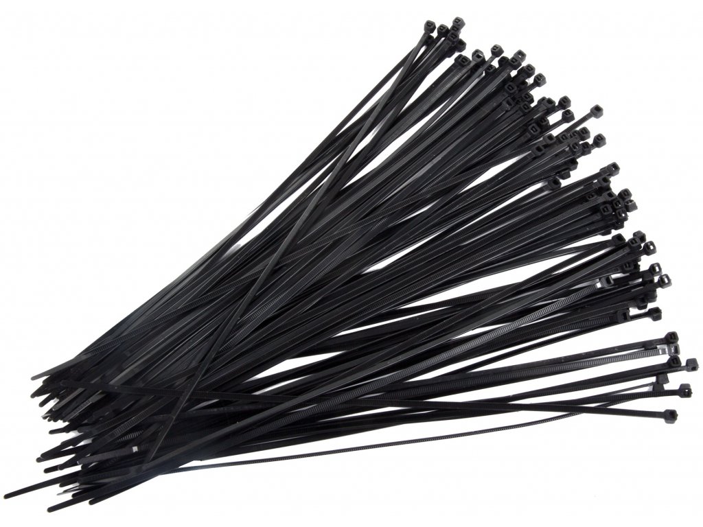 E-shop Sťahovacie pásky 380 x 7,6 mm (100 ks)