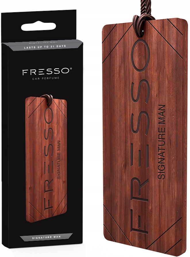 E-shop Závesná vôňa v dreve Fresso Signature Man Wooden Hanger