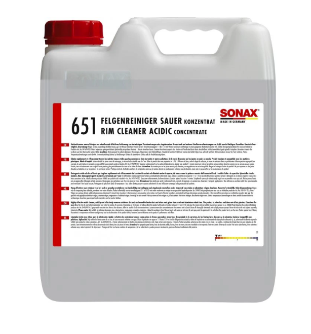 E-shop Čistič diskov s kyselinou Sonax Felgen Reiniger Sauer Konzentrat (10 l)
