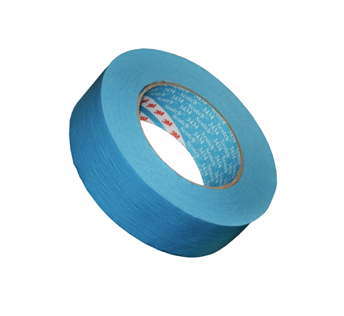E-shop Vodeodolná maskovacia páska 3M 3434 modrá, rozmer 30 mm x 50 m