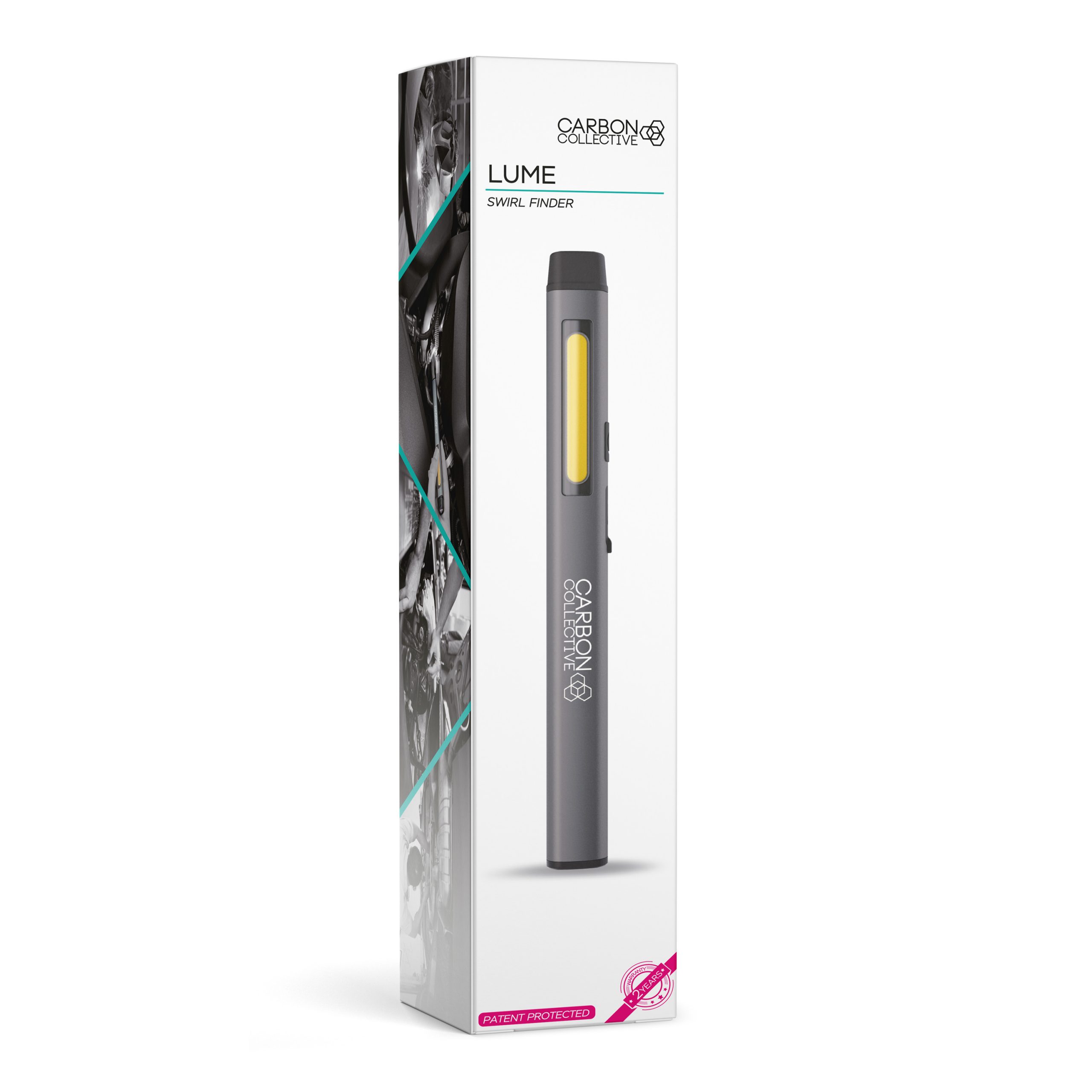 E-shop Svietidlo Carbon Collective Rechargeable LED Pen Light - LUME Swirl Finder