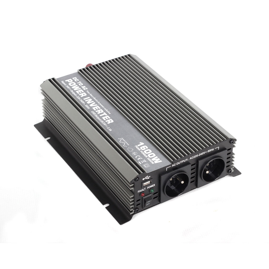 E-shop Menič napätia z 12V na 230V + USB, 1600W - CAR1600