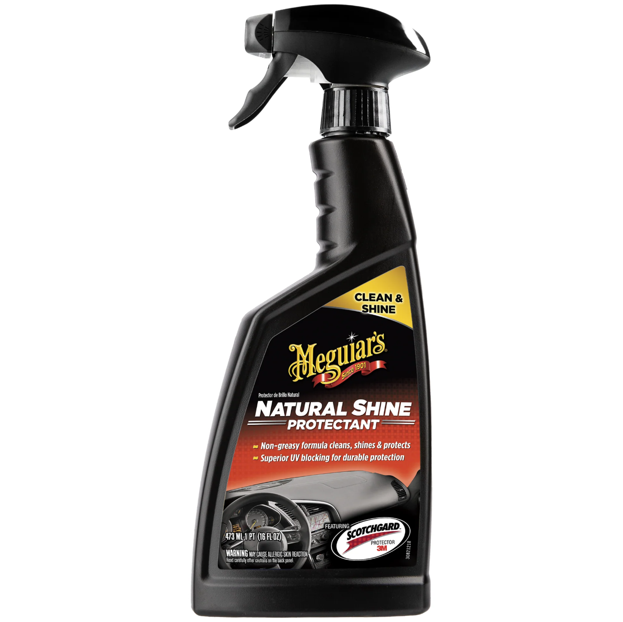 E-shop Ochrana interiérových plastov Meguiar's Natural Shine Vinyl & Rubber Protectant (473 ml)