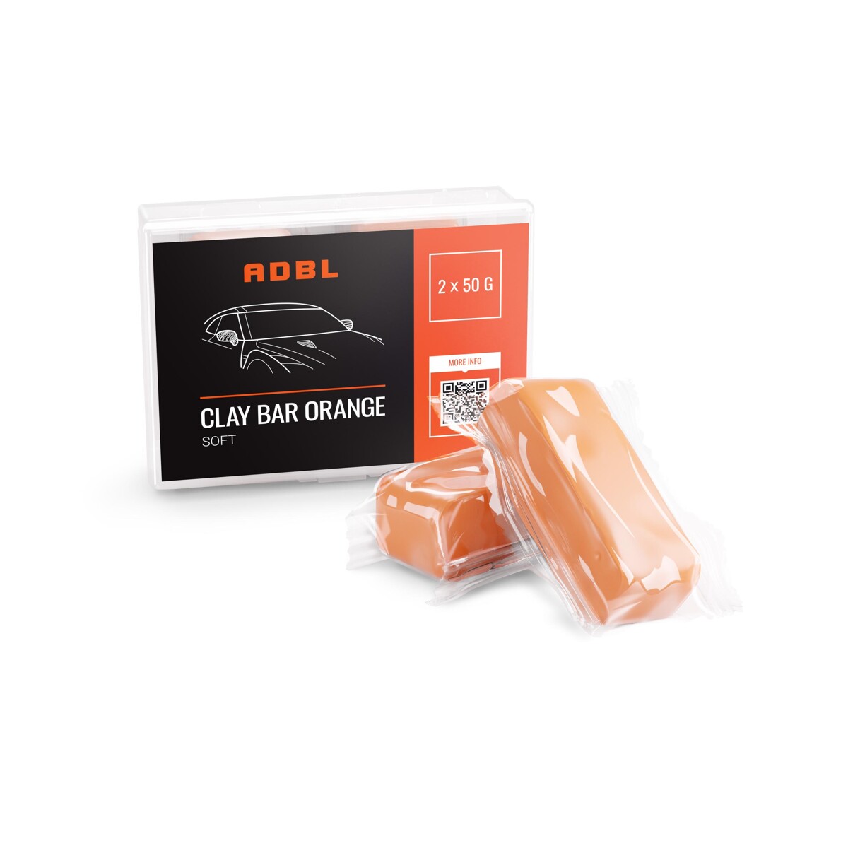 E-shop Mäkký Clay ADBL Clay Bar Orange (2x 50g)