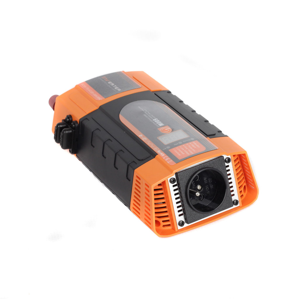 E-shop Menič napätia z 12V na 230V, USB, 600W, displej - CAR600-D