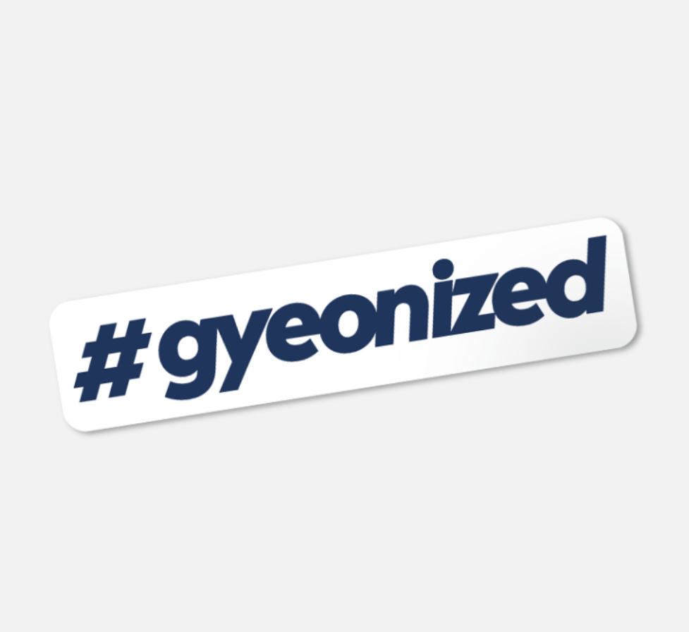 E-shop Samolepka Gyeon Sticker #gyeonized navy blue